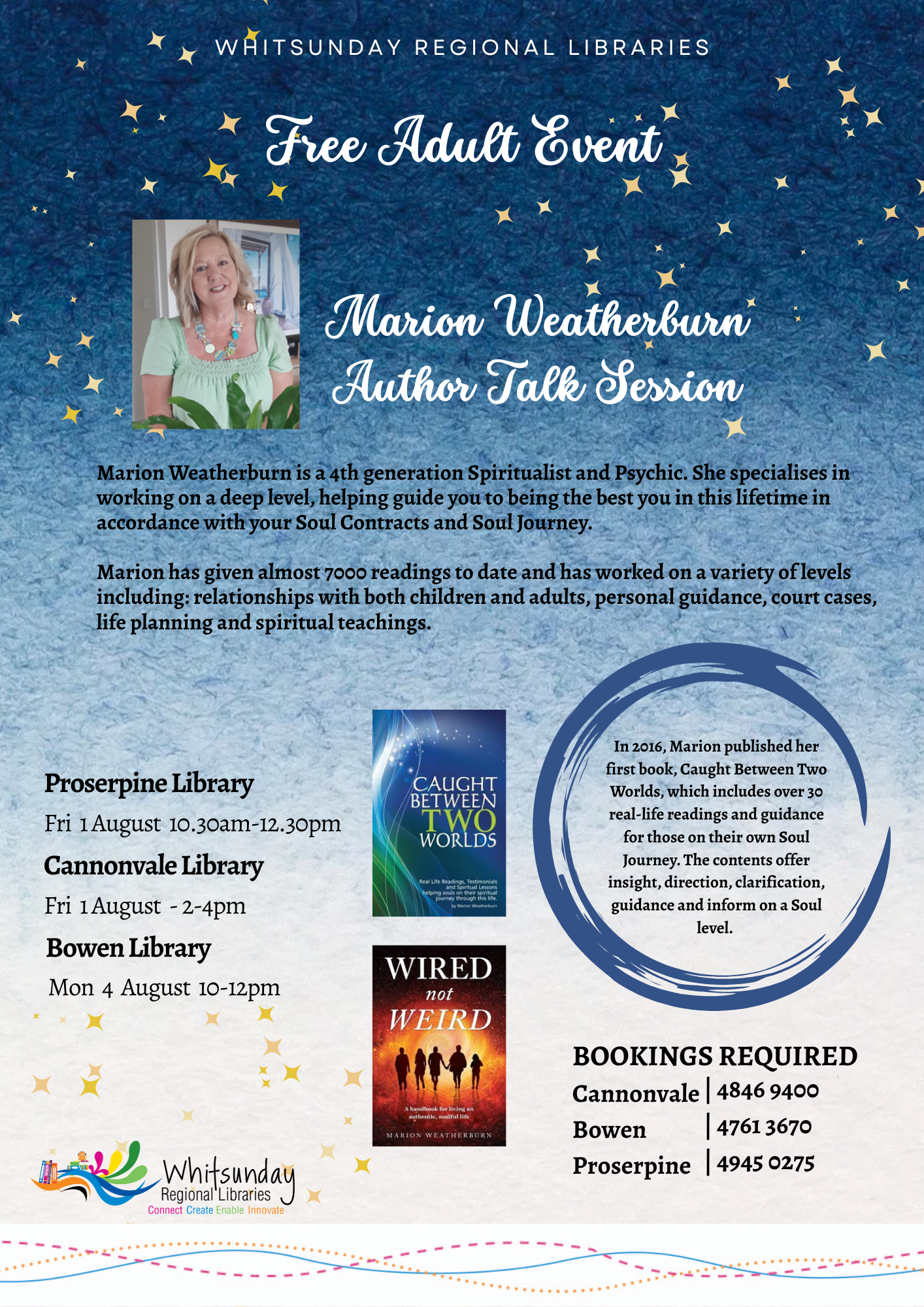 Author talk session marion weatherburn - 01/08/25