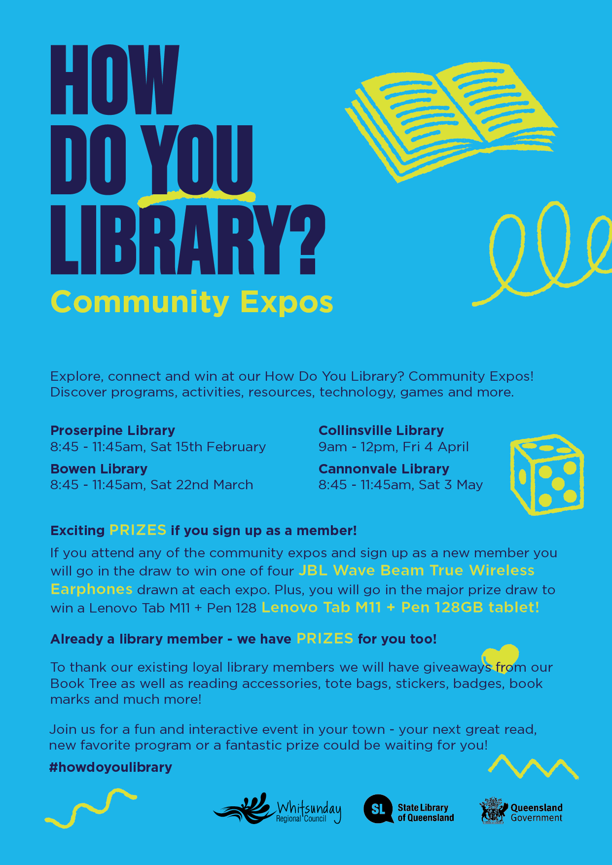 Poster describes How do you library community expos.