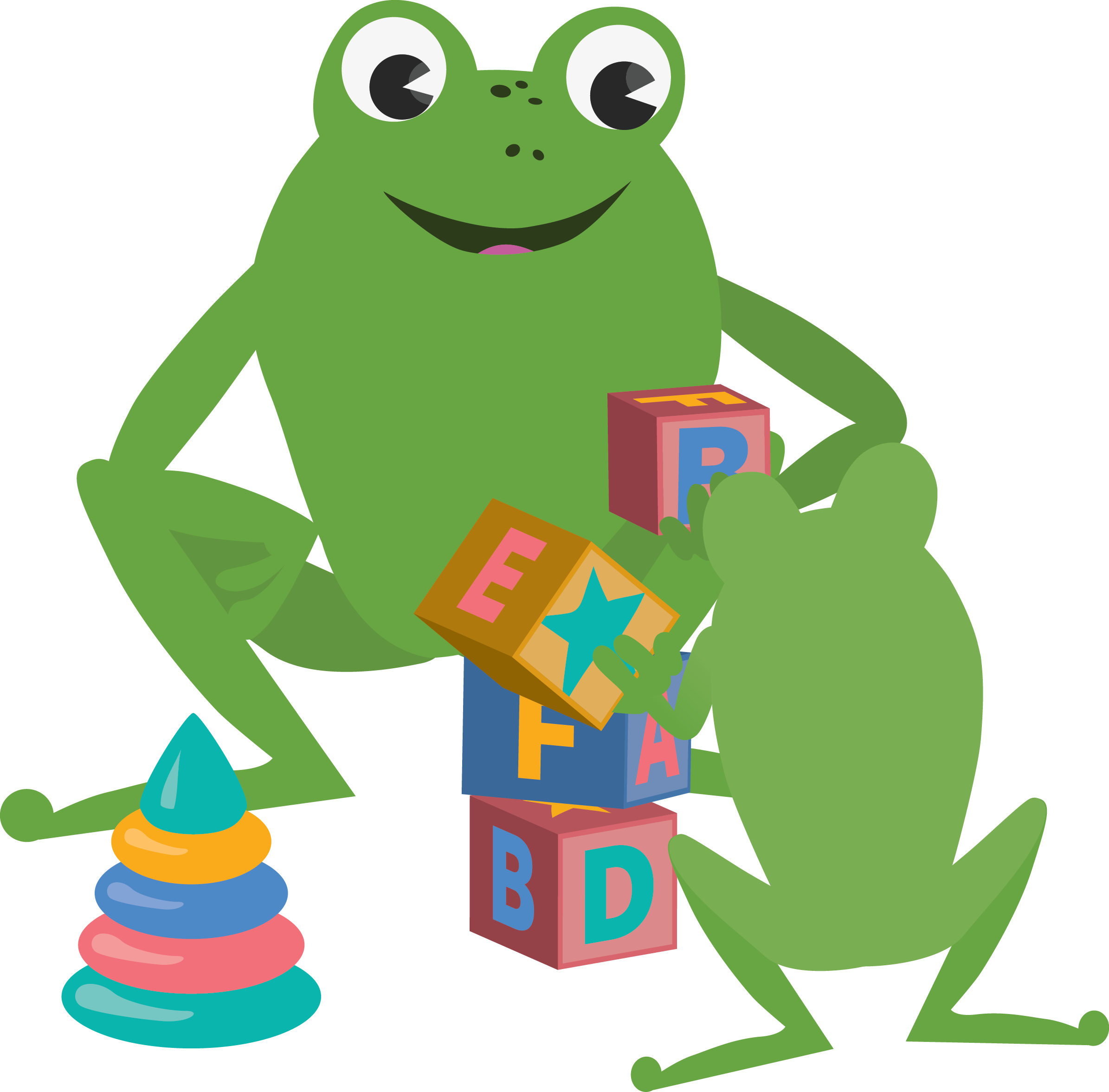 Frog playing 1