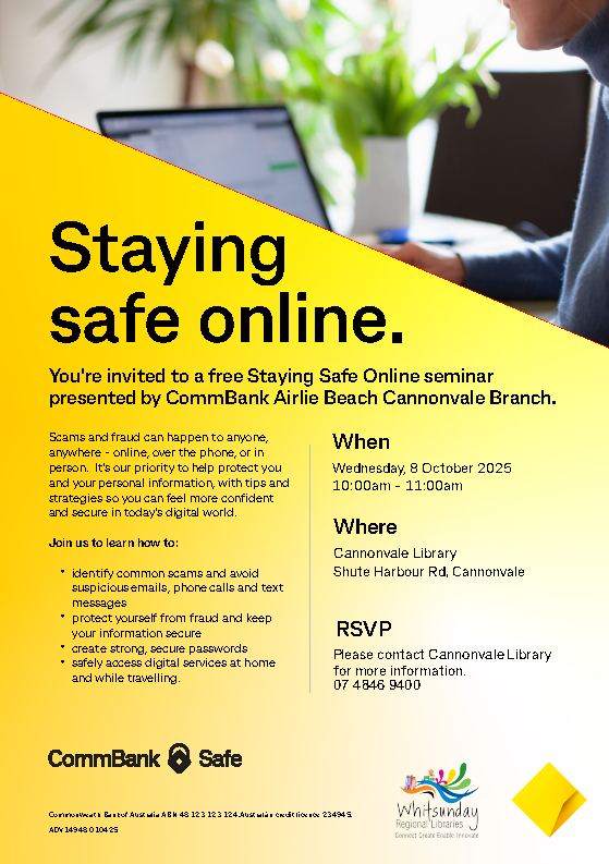 Staying Safe Online Cannonvale library