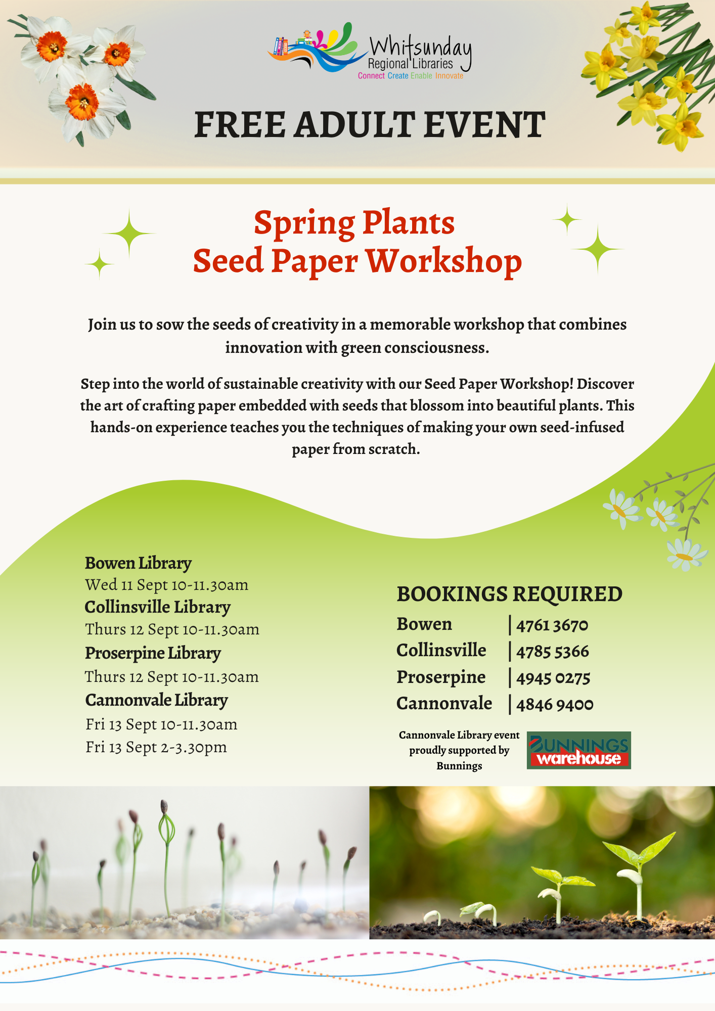 Spring plants seed paper workshop