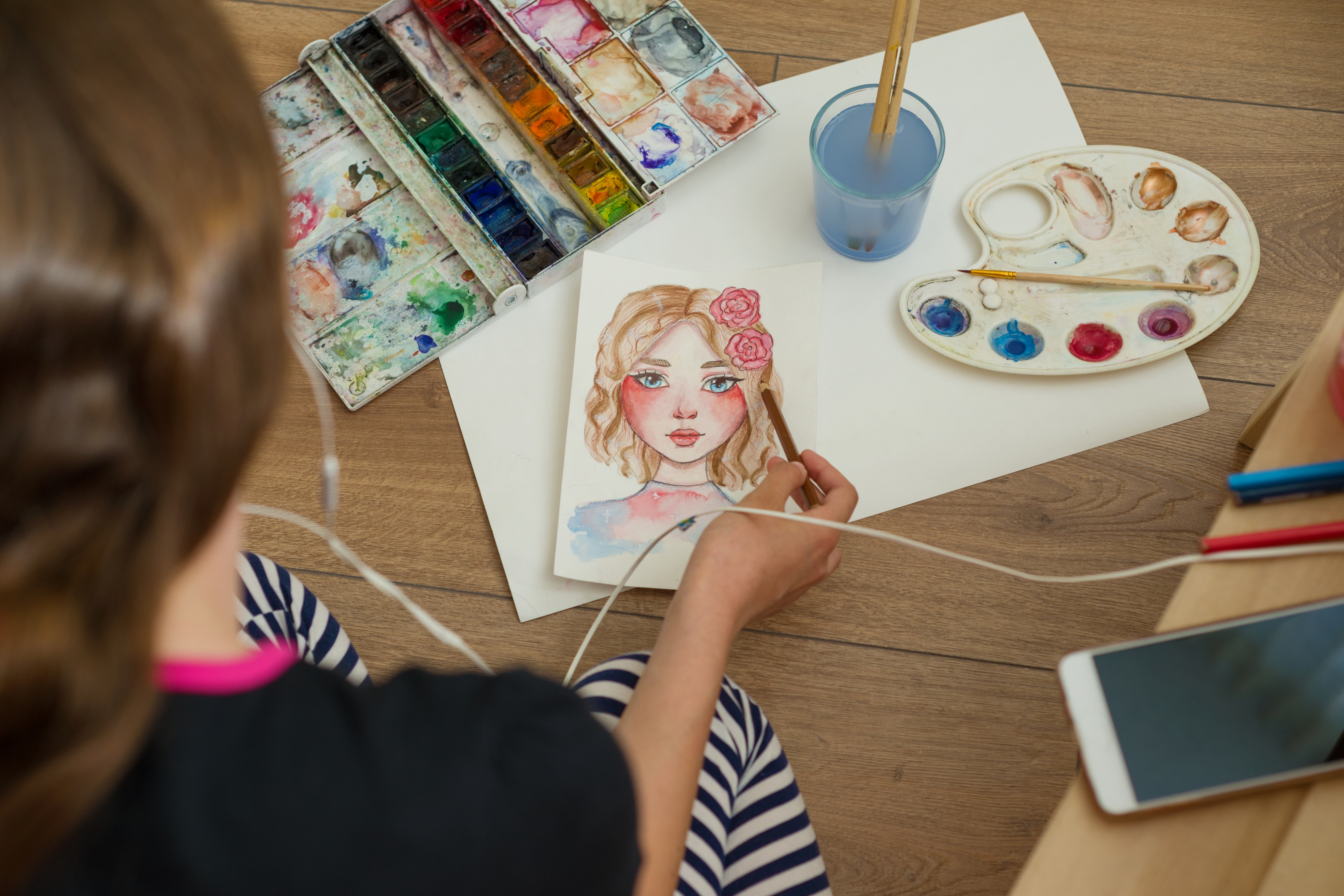 Water colour painting